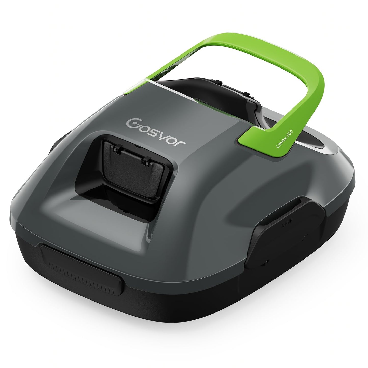 Gosvor LiteVac 800 Robotic Pool Cleaner, Pool Vacuum for Above Ground Pool Lasts 90 Mins, Self-Parking Design, 7.5 lbs Lightweight, Suitable for Flat Pools up to 860 sq. ft, Orange