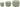 Galt International Green & White Floral Porcelain Ceramic Decorative Flower Pot 8"/6"/4.5" Garden Pots Chinese Asian Design - Set of 3 Green Fluted