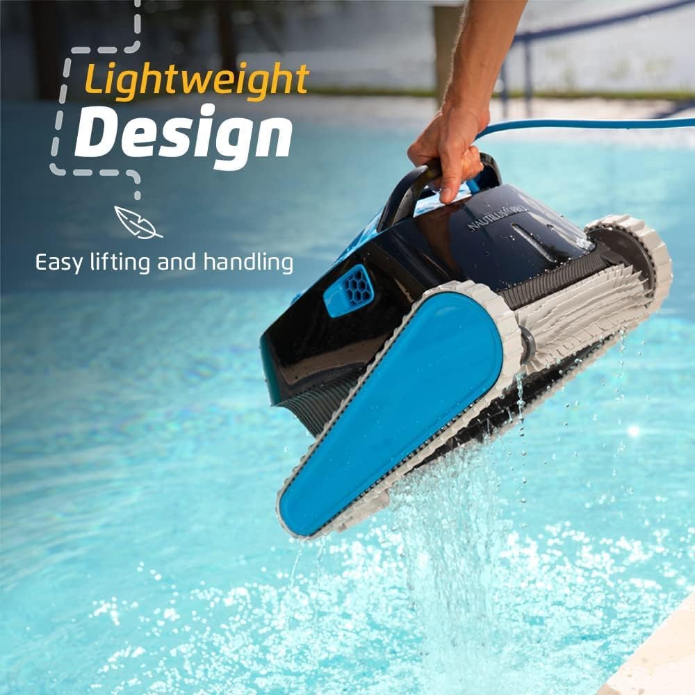 Dolphin Nautilus CC Pro Wi-Fi Automatic Robotic Pool Vacuum Cleaner, Wall Climbing, Waterline Scrubber Brush, Ideal for In-Ground Pools up to 50 FT in Length
