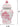Galt International 8" Ceramic Ginger Jar w/Lid - Classic Chinese Style Porcelain Jar Tea Storage for Home Decor Decorative Centerpiece Vintage Accent Antique Vase Jingdezhen (Pink & White)