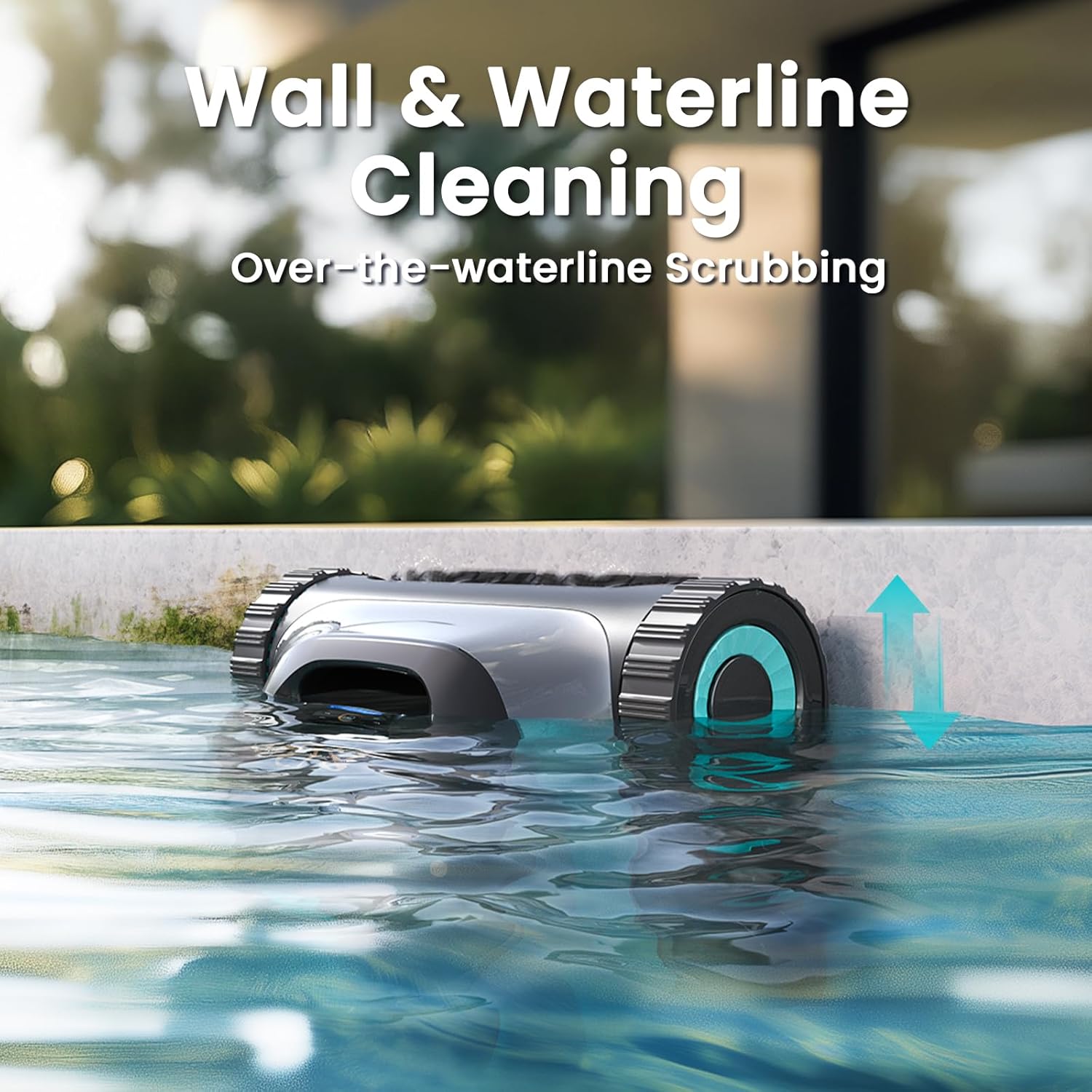 Aiper Scuba S1 Robotic Pool Cleaner, Wall & Waterline Cleaning, Cordless Pool Robot with 4 Modes, Smarter Navigation with High-Precision Sensors, for All Inground & Above Ground Pools (2024)