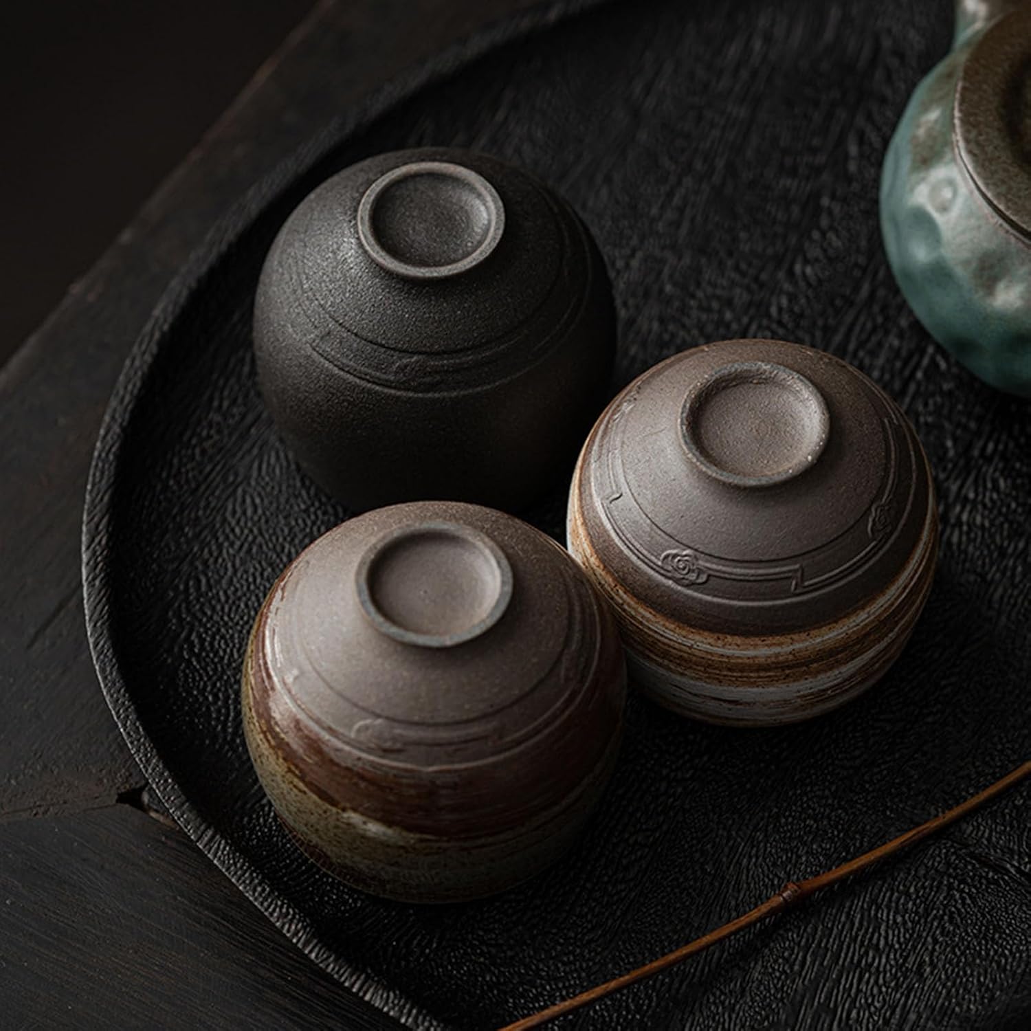 Japanese Tea Cups, Handmade Stone Pottery Tea Cup Wabi Aesthetics Ceramic Matcha Mug Yunomi for Coffee and Tea B 1 Pc