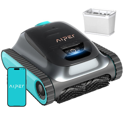 (2026 Upgrade) Aiper Scuba S1 Robotic Pool Cleaner, Weekly Custom Cleaning Plan, 270 Min Runtime, Over-the-Waterline Scrubbing, Smarter Navigation with 11 High-Precision Sensors, App Support-Gray