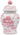 Galt International 8" Ceramic Ginger Jar w/Lid - Classic Chinese Style Porcelain Jar Tea Storage for Home Decor Decorative Centerpiece Vintage Accent Antique Vase Jingdezhen (Pink & White)