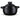 Kook Korean Dolsot Pot Set, Bowl with Lid, for Cooking Bibimbap, Kimchi, Hot Pot, Soups and Stews, Oven and Dishwasher Safe, 38 oz, Black