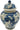 Galt International Blue and White Flower Chinoiserie Ginger Jar 12" w/Lid Ginger Jar, Tea Storage Decorative Home Decor Jar