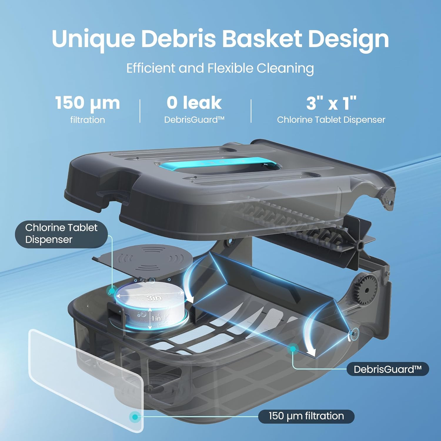 AIPER EcoSurfer S2 Solar Powered Pool Surface Skimmer Robot with APP Support, 24/7 Continuous Cleaning, Dual Charging Modes, Smart Obstacle Avoidance, 150-um Filtration, OTA Upgrade, Gray