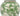 Galt International 14" Green & White Floral Ceramic Porcelain Ginger Jar Floral Home Décor Jar Urn Shape Vase