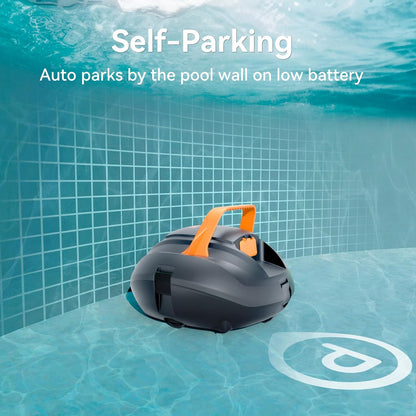 S1 Cordless Pool Vacuum, Automatic Pool Cleaner Robot with 120 Min Runtime, Powerful Dual-Motor, Auto Park, 2 Cleaning Paths, for Above Ground Pools and Flat In-Ground Pools up to 850 Sq.Ft