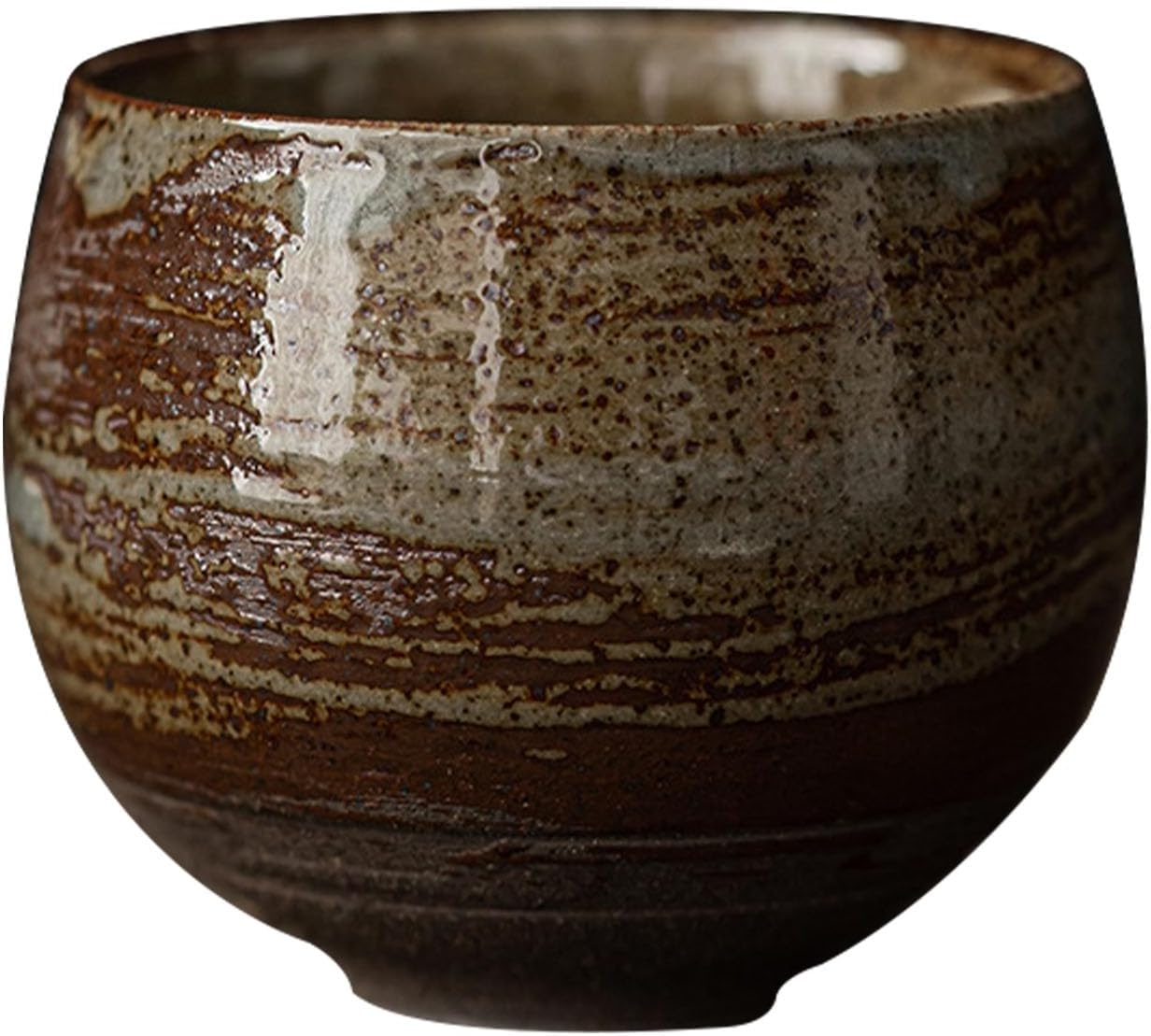 Japanese Tea Cups, Handmade Stone Pottery Tea Cup Wabi Aesthetics Ceramic Matcha Mug Yunomi for Coffee and Tea B 1 Pc