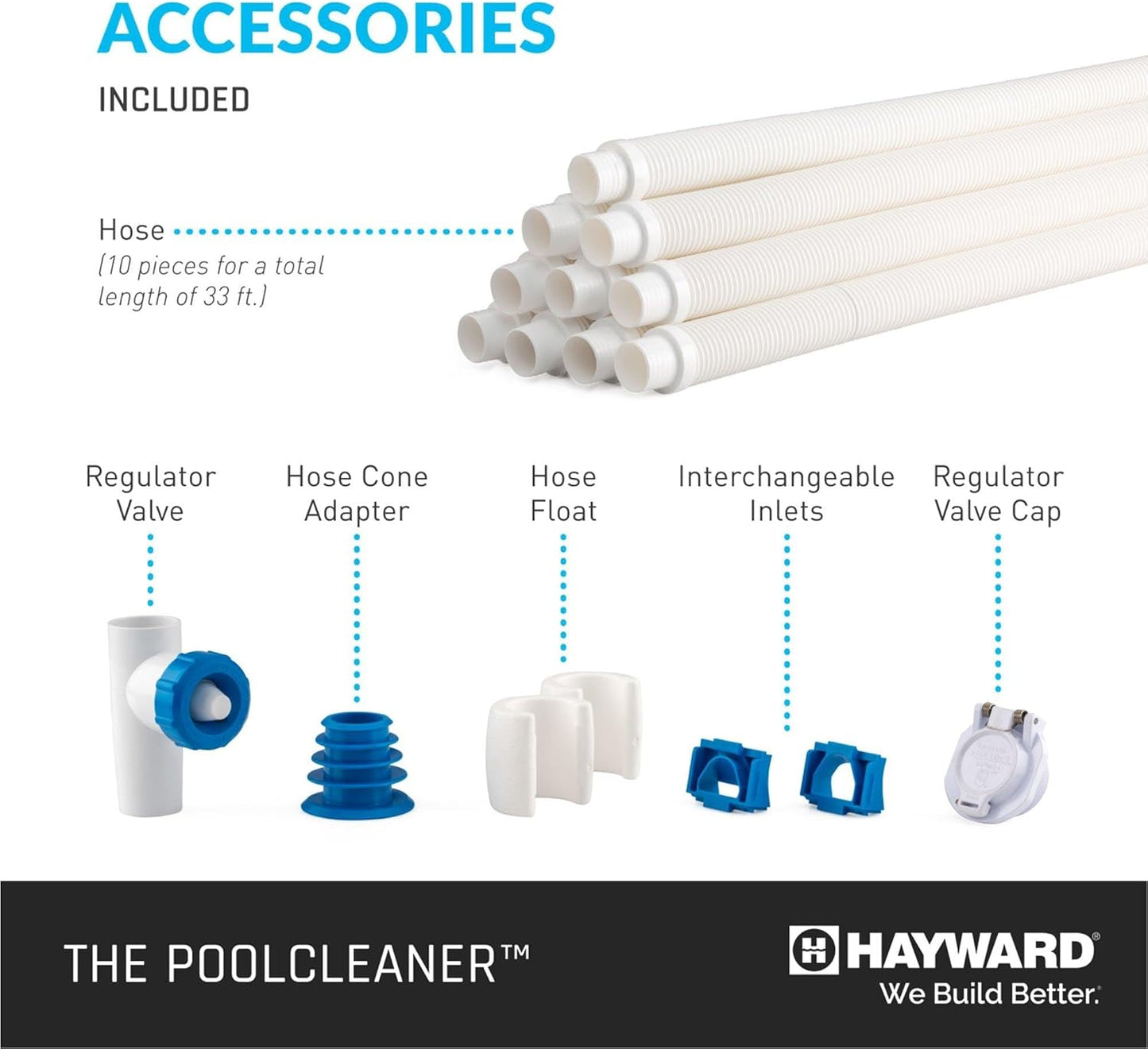 Hayward W3PVS20JST Poolvergnuegen Suction Pool Cleaner, Automatic Vacuum for In-Ground Pools up to 16 x 32 ft.
