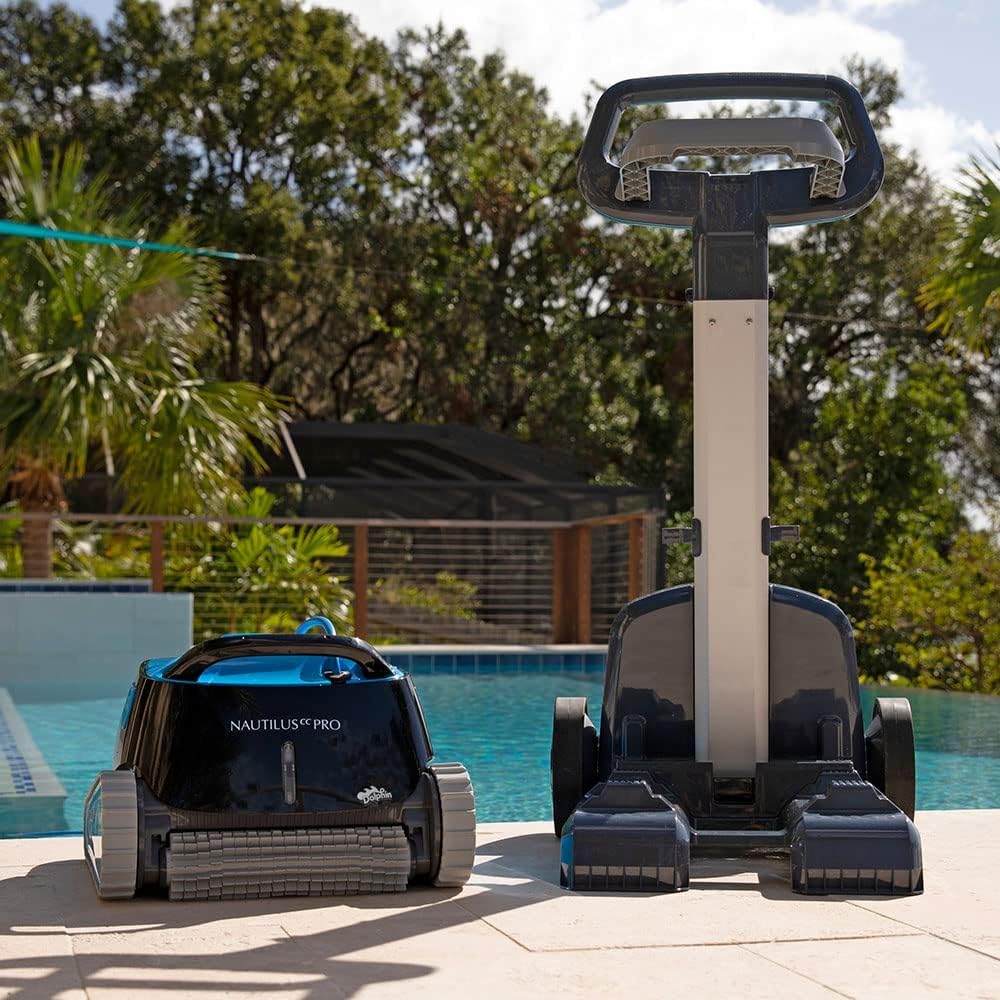 Dolphin Nautilus CC Pro Wi-Fi Automatic Robotic Pool Vacuum Cleaner, Wall Climbing, Waterline Scrubber Brush, Ideal for In-Ground Pools up to 50 FT in Length