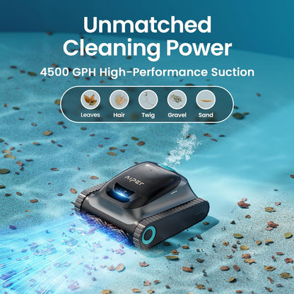 Aiper Scuba S1 Robotic Pool Cleaner, Wall & Waterline Cleaning, Cordless Pool Robot with 4 Modes, Smarter Navigation with High-Precision Sensors, for All Inground & Above Ground Pools (2024)