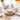 AmorArc Ceramic Dinner Plates Set of 6, 10.5 Inch Handmade Reactive Glaze Stoneware Plates,Large Rustic Shape Dinnerware Dish Set for Kitchen, Microwave & Dishwasher Safe,Scratch Resistant-Pearl White