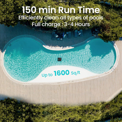 Aiper Scuba S1 Robotic Pool Cleaner, Wall & Waterline Cleaning, Cordless Pool Robot with 4 Modes, Smarter Navigation with High-Precision Sensors, for All Inground & Above Ground Pools (2024)